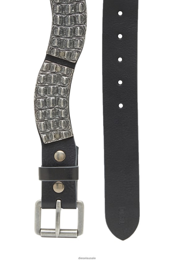 Diesel b-metal alligator Accessory Black Men 2XT44N562