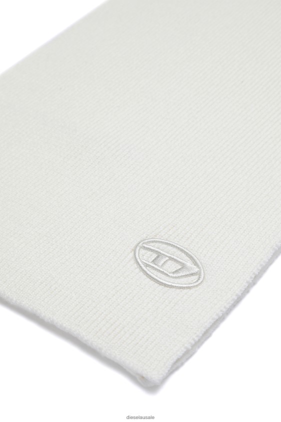 Diesel k-coder scarf Accessory White Men 2XT44N624