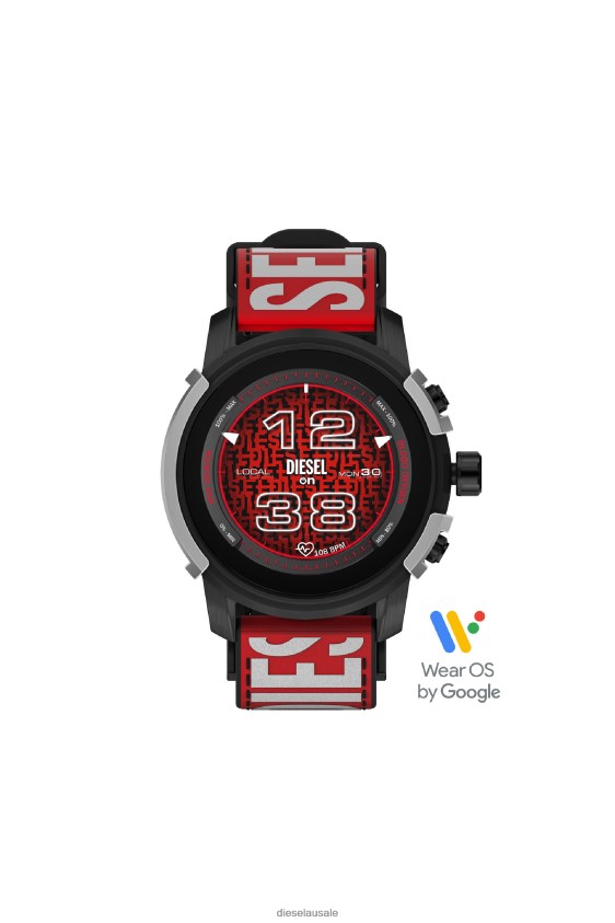 Diesel dzt2041 Accessory Black/Red Men 2XT44N666