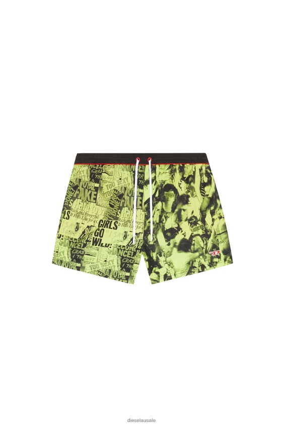 Diesel bmbx-nico Apparel Black/Green Men 2XT44N466