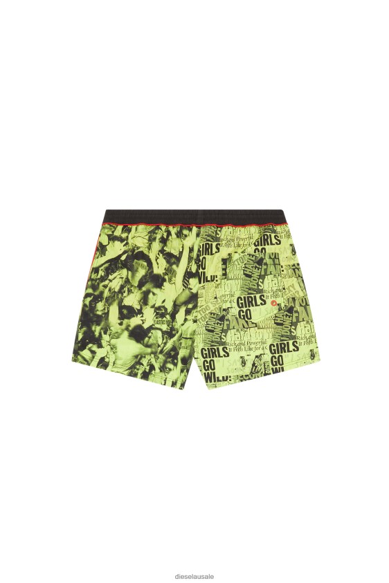 Diesel bmbx-nico Apparel Black/Green Men 2XT44N466
