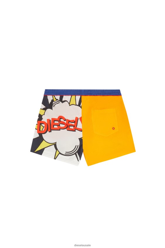 Diesel bmbx-nico Apparel Blue/Yellow Men 2XT44N476