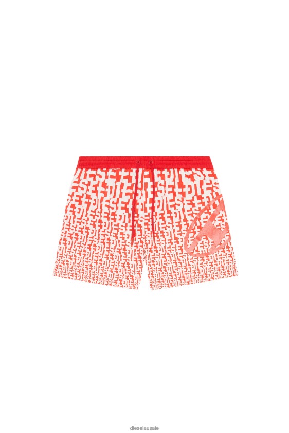 Diesel bmbx-nico Apparel Red/White Men 2XT44N474