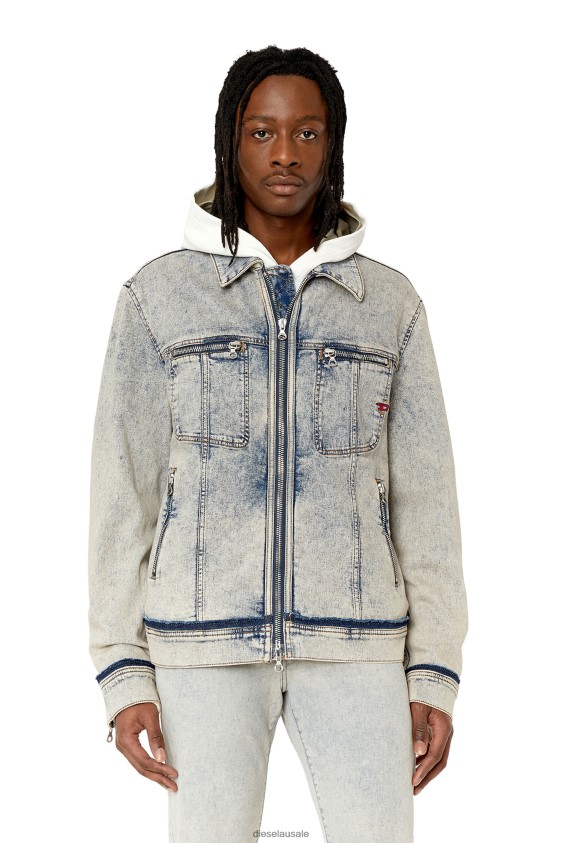 Diesel d-barcy-re Apparel Light Blue Men 2XT44N6