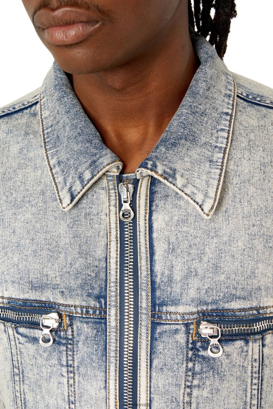 Diesel d-barcy-re Apparel Light Blue Men 2XT44N6