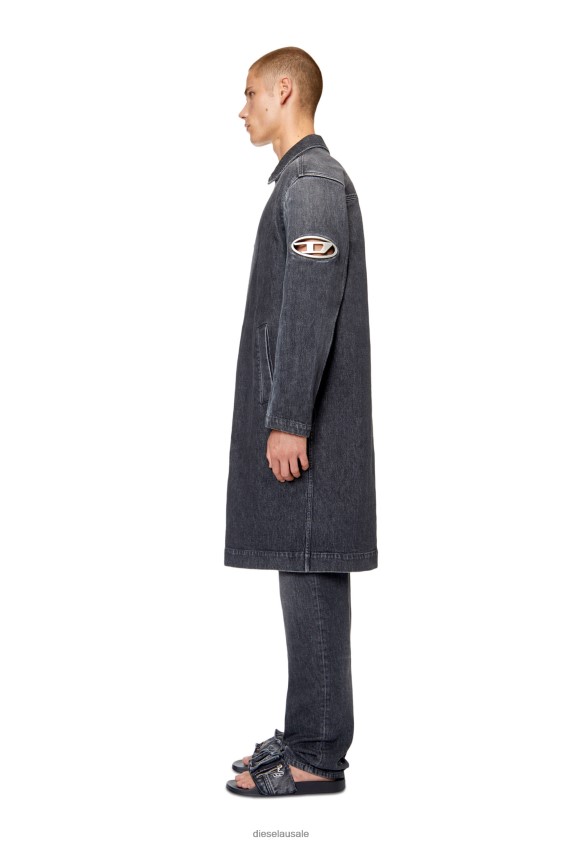 Diesel d-roku-long-fsc1 Apparel Black/Dark grey Men 2XT44N77
