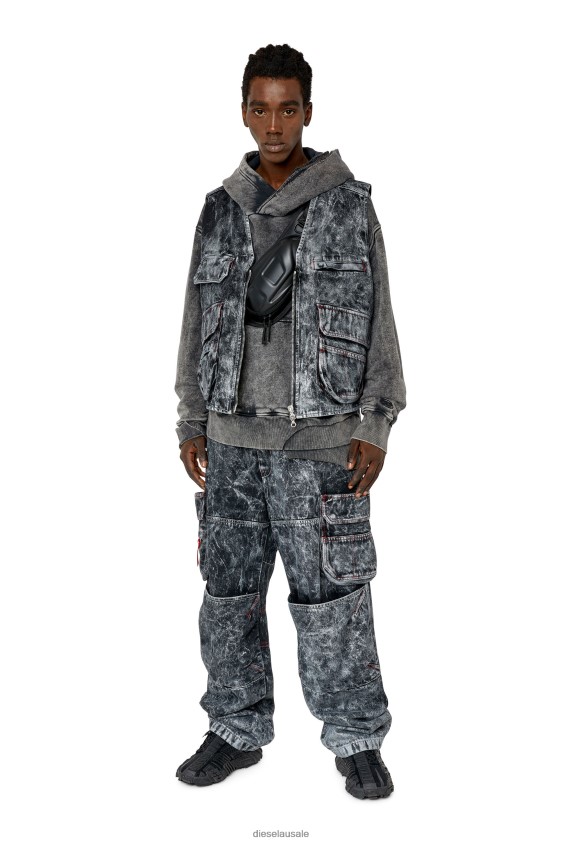 Diesel d-samp Apparel Black/Dark grey Men 2XT44N75