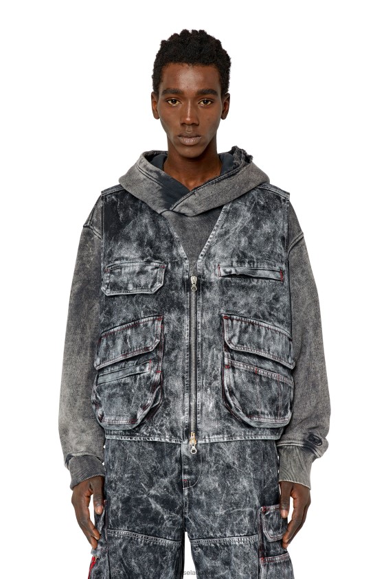 Diesel d-samp Apparel Black/Dark grey Men 2XT44N75