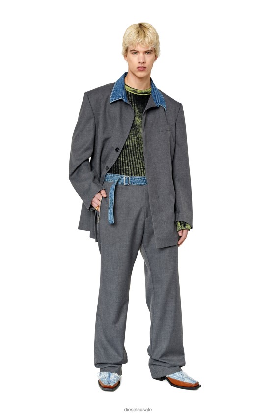 Diesel j-abbas Apparel Grey Men 2XT44N58