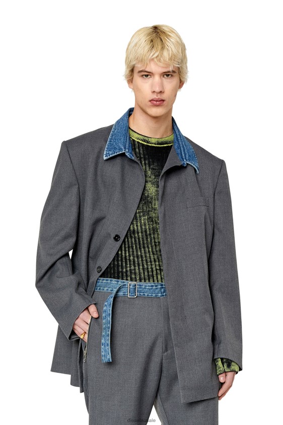 Diesel j-abbas Apparel Grey Men 2XT44N58