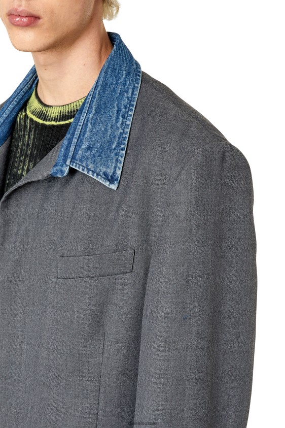 Diesel j-abbas Apparel Grey Men 2XT44N58