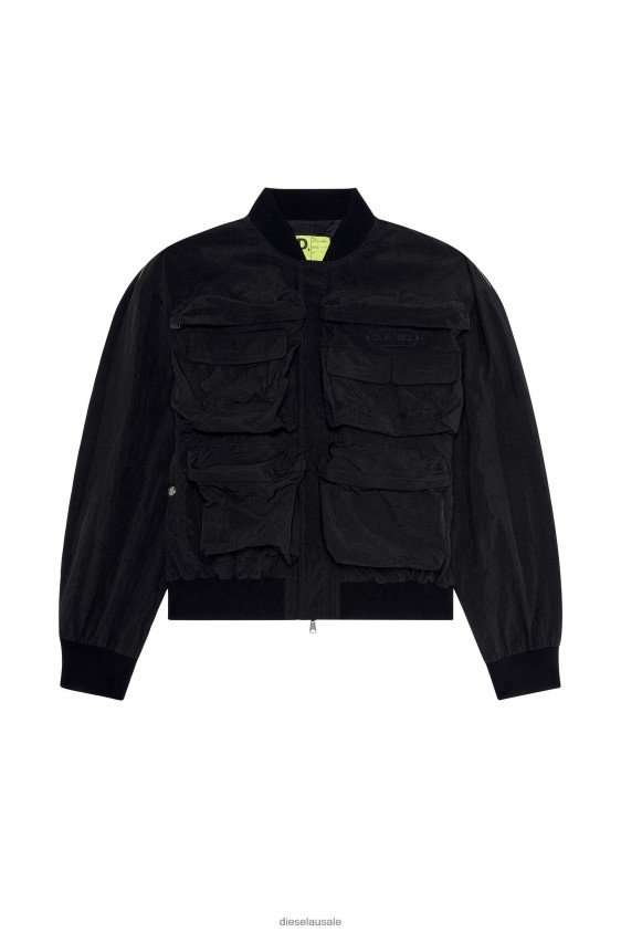 Diesel j-stain-short Apparel Black Men 2XT44N24