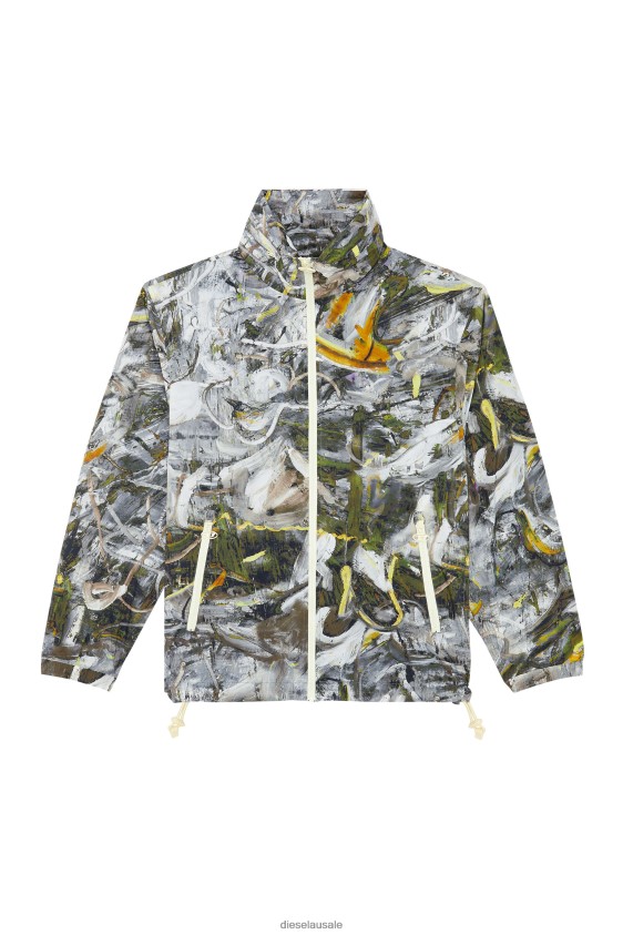 Diesel j-warrel-print Apparel Black/White Men 2XT44N47