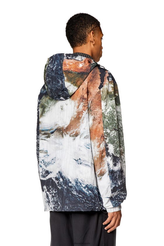 Diesel j-warrett-print Apparel Black/White Men 2XT44N5