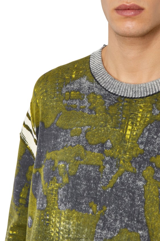 Diesel k-laran Apparel Black/Green Men 2XT44N108