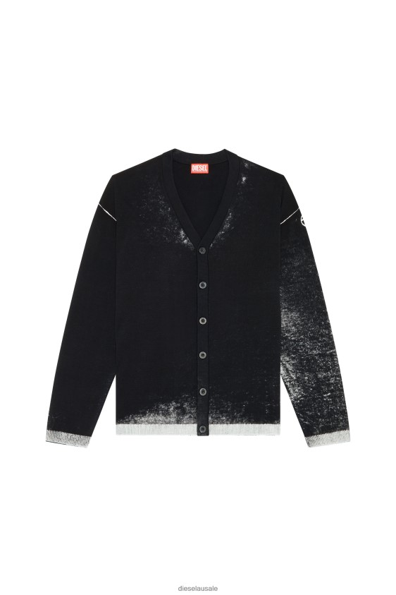Diesel k-larence-cardigan-b Apparel Black Men 2XT44N89