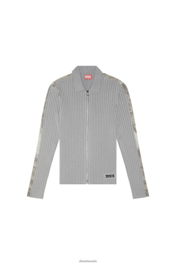 Diesel k-lipsi Apparel Grey Men 2XT44N94