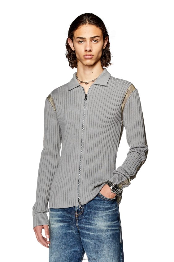 Diesel k-lipsi Apparel Grey Men 2XT44N94