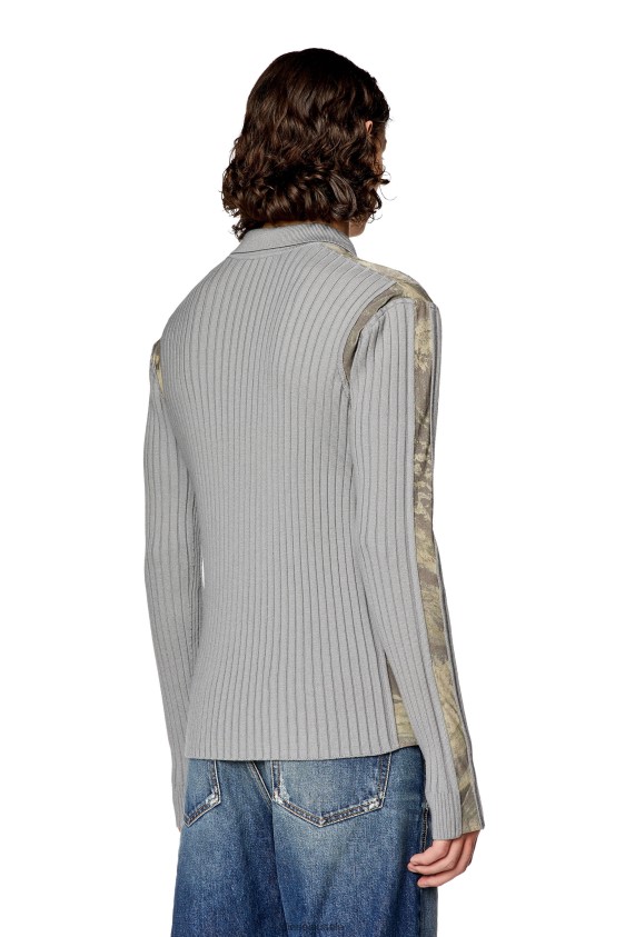 Diesel k-lipsi Apparel Grey Men 2XT44N94