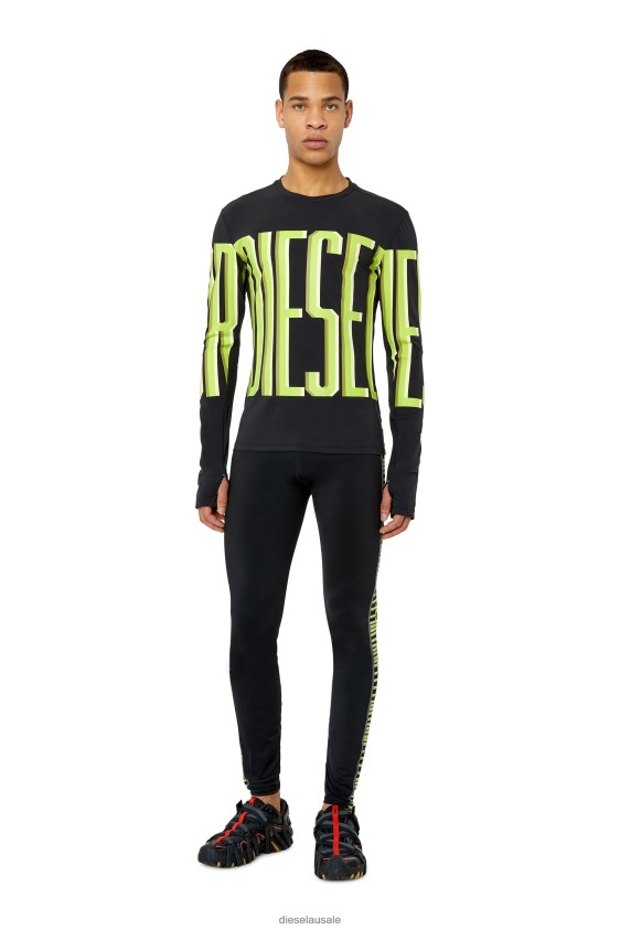 Diesel amsb-emmet-wt04 Apparel Black Men 2XT44N384