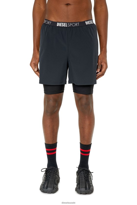 Diesel amwb-addie-wt37 Apparel Black Men 2XT44N481