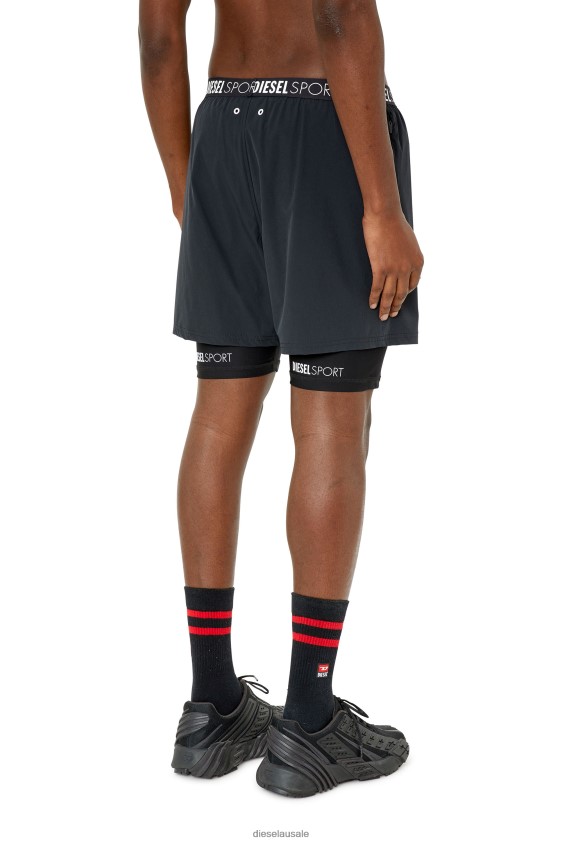 Diesel amwb-addie-wt37 Apparel Black Men 2XT44N481