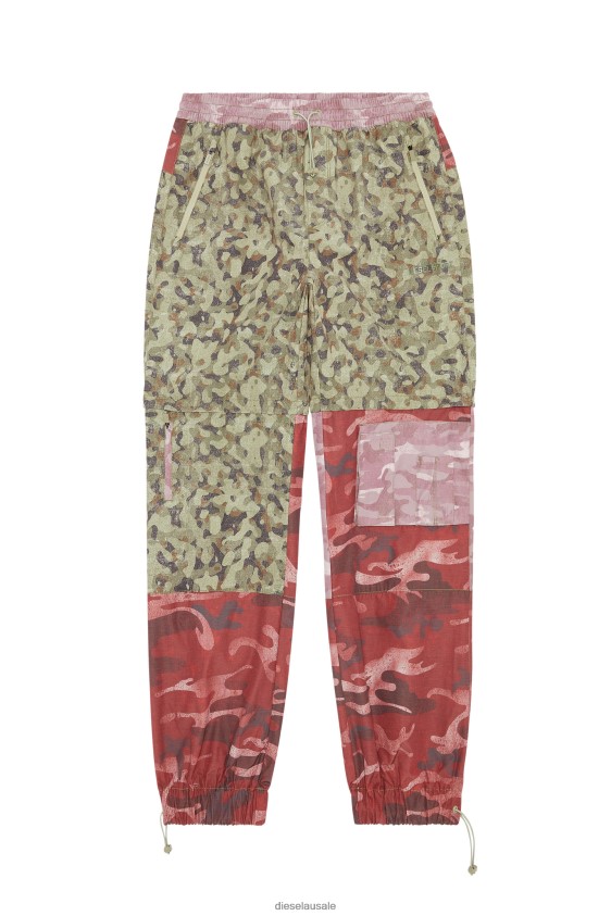 Diesel amwb-sifan-ht08 Apparel Green/Red Men 2XT44N400