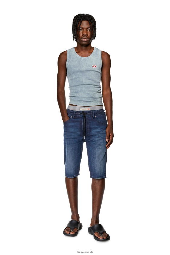 Diesel d-krooley-short jogg Apparel Dark Blue Men 2XT44N353