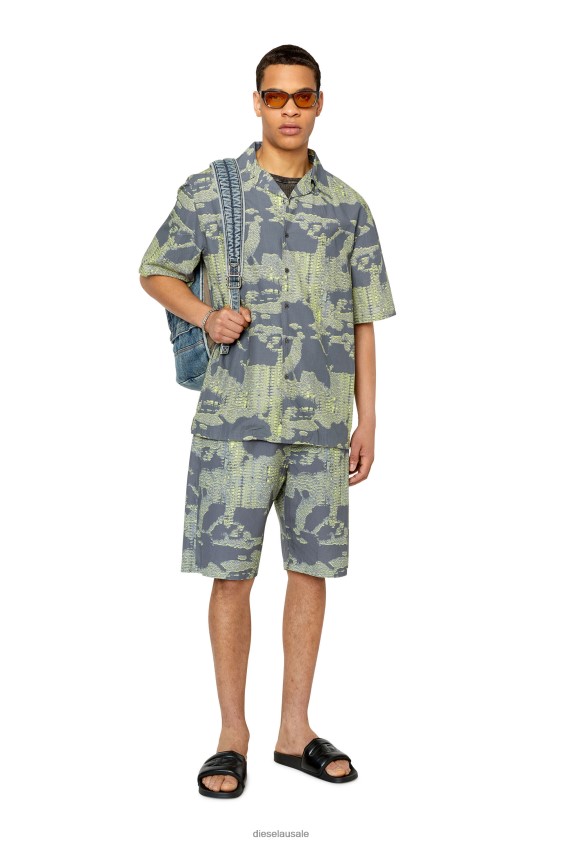 Diesel p-ferg Apparel Green/Grey Men 2XT44N397