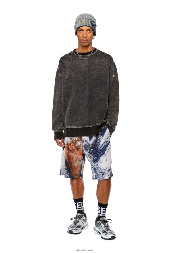Diesel p-ferg-cmf Apparel Black/White Men 2XT44N358