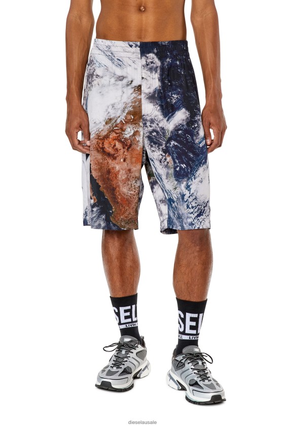 Diesel p-ferg-cmf Apparel Black/White Men 2XT44N358