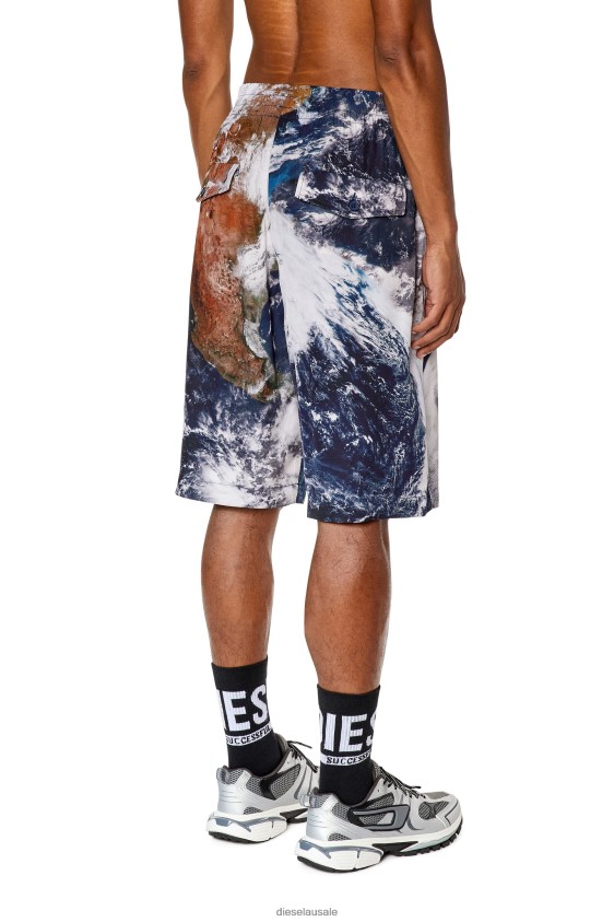 Diesel p-ferg-cmf Apparel Black/White Men 2XT44N358