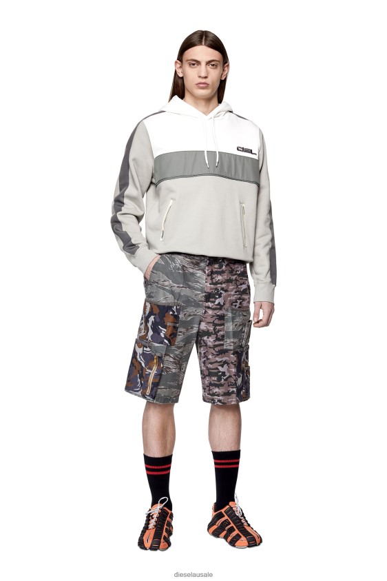 Diesel p-pierre-cmf Apparel Brown/Grey Men 2XT44N337