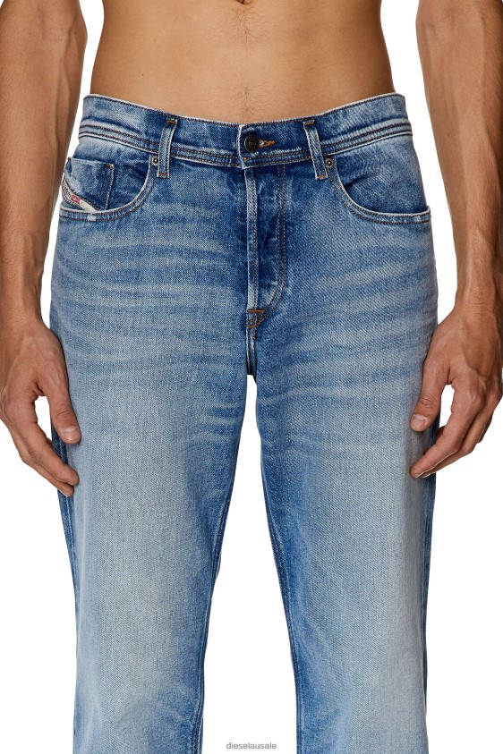 Diesel tapered jeans 2023 d-finitive 09g24 Apparel Light Blue Men 2XT44N347