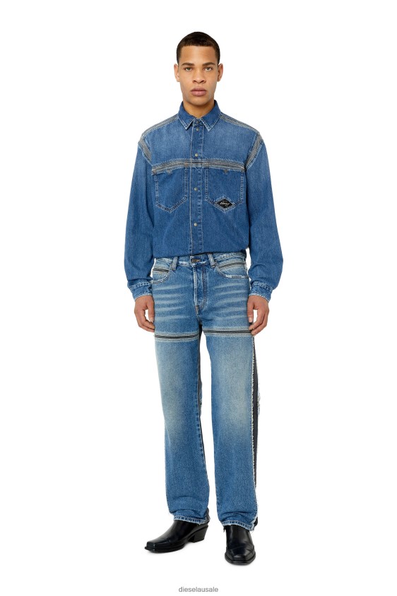 Diesel d-hor-fss Apparel Medium blue Men 2XT44N322