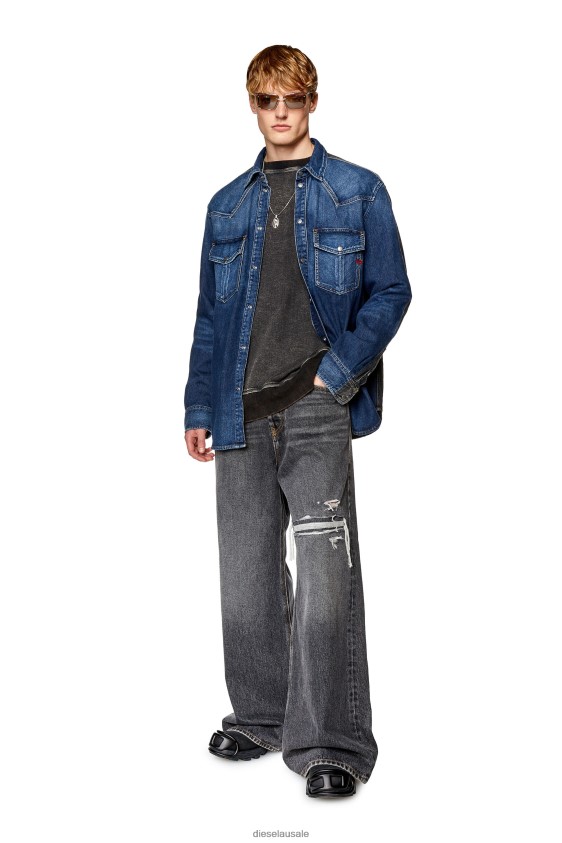 Diesel d-ocean-s Apparel Black/Blue Men 2XT44N299