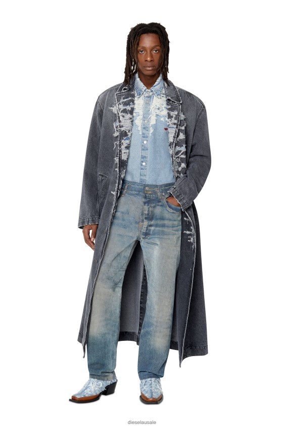 Diesel d-simply-over-fsb Apparel Light Blue Men 2XT44N334