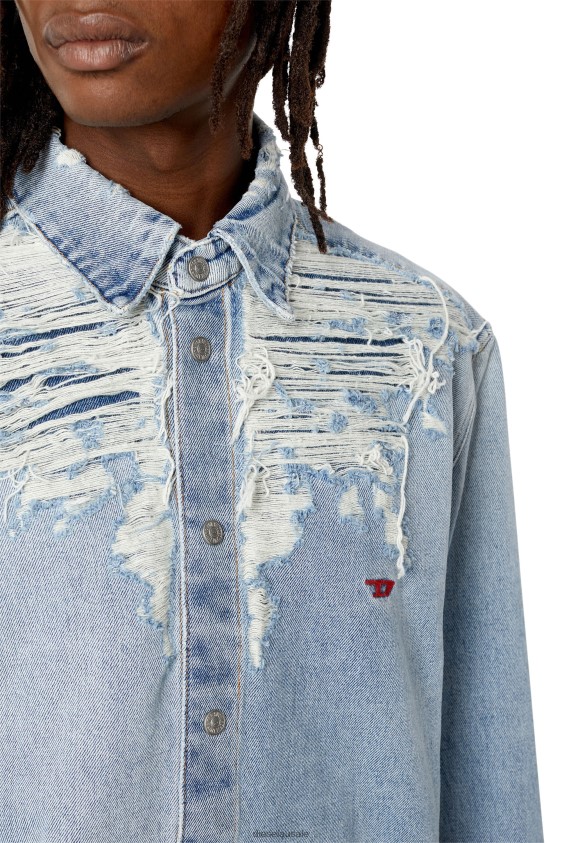 Diesel d-simply-over-fsb Apparel Light Blue Men 2XT44N334