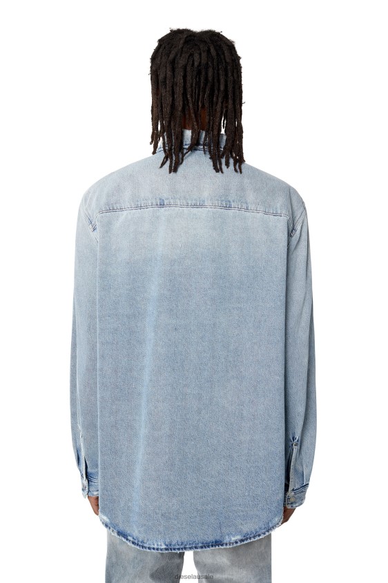 Diesel d-simply-over-fsb Apparel Light Blue Men 2XT44N334