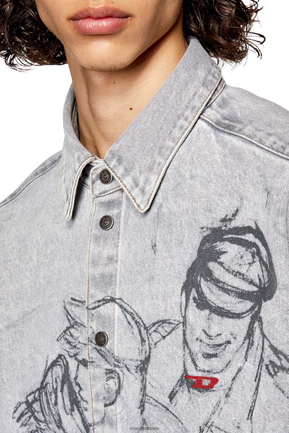 Diesel pr-d-simply-over Apparel Grey Men 2XT44N300