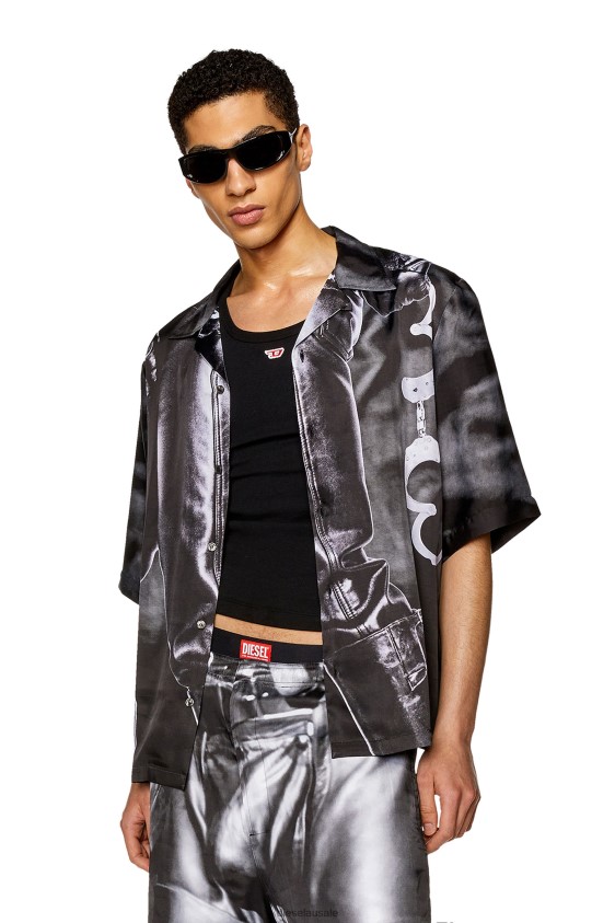 Diesel pr-s-mec-23 Apparel Black Men 2XT44N289