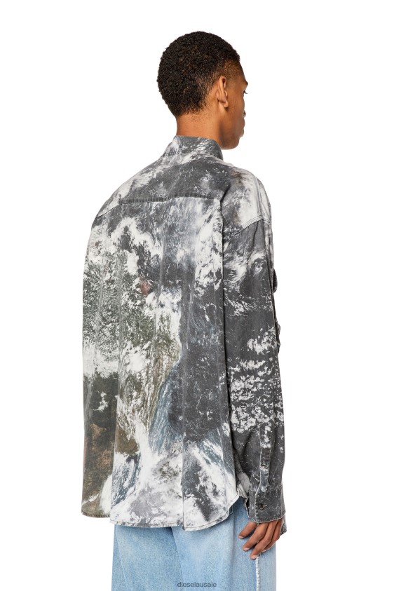 Diesel s-dewny-cmf Apparel Grey Men 2XT44N298