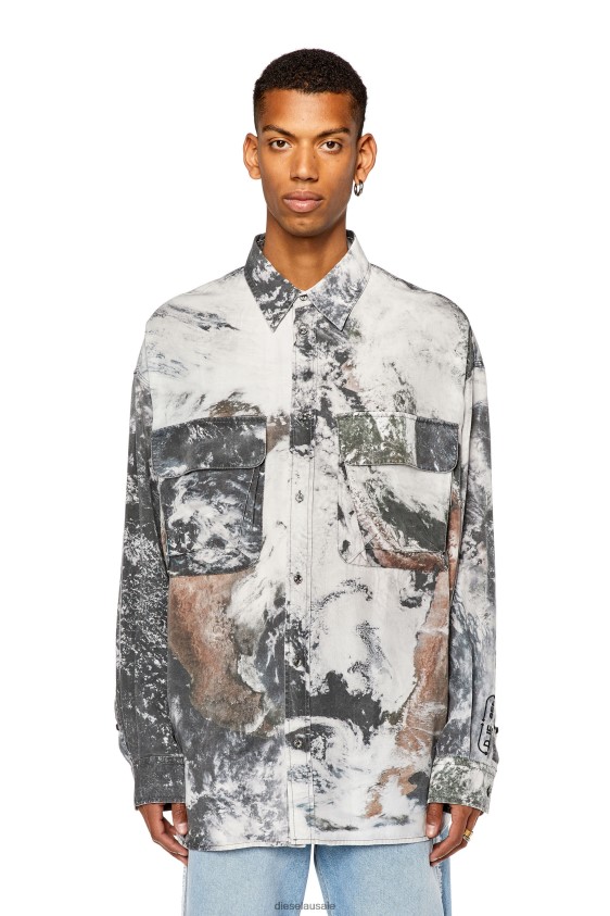 Diesel s-dewny-cmf Apparel Grey Men 2XT44N298