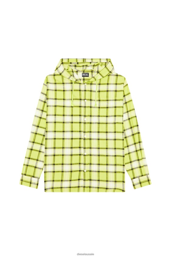 Diesel s-dewny-hood Apparel White/Green Men 2XT44N308