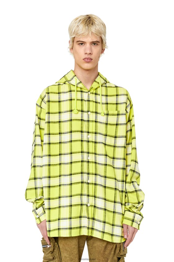 Diesel s-dewny-hood Apparel White/Green Men 2XT44N308