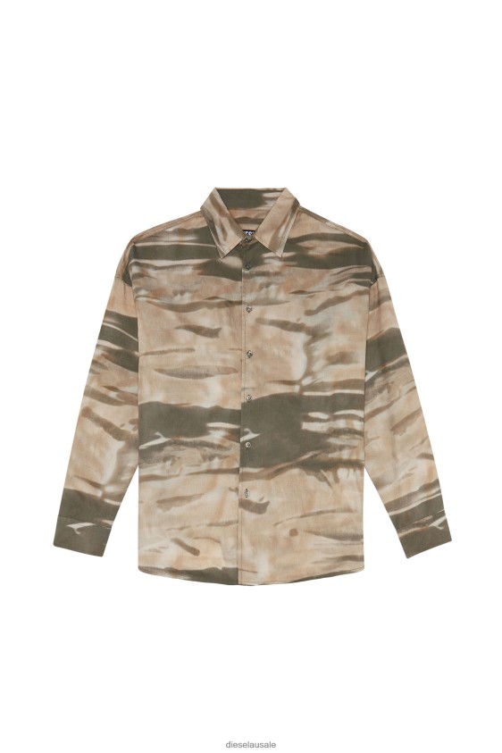 Diesel s-fluid-cmf Apparel Green/Beige Men 2XT44N336