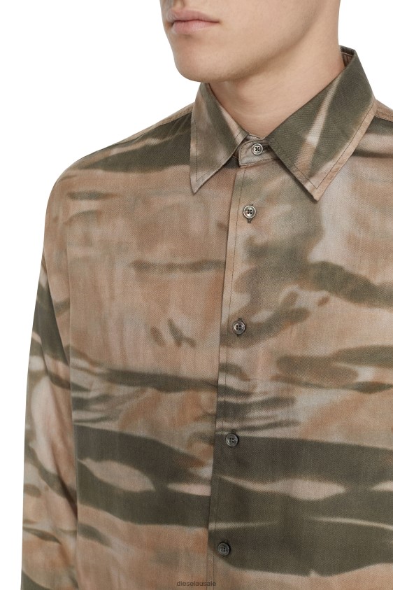 Diesel s-fluid-cmf Apparel Green/Beige Men 2XT44N336