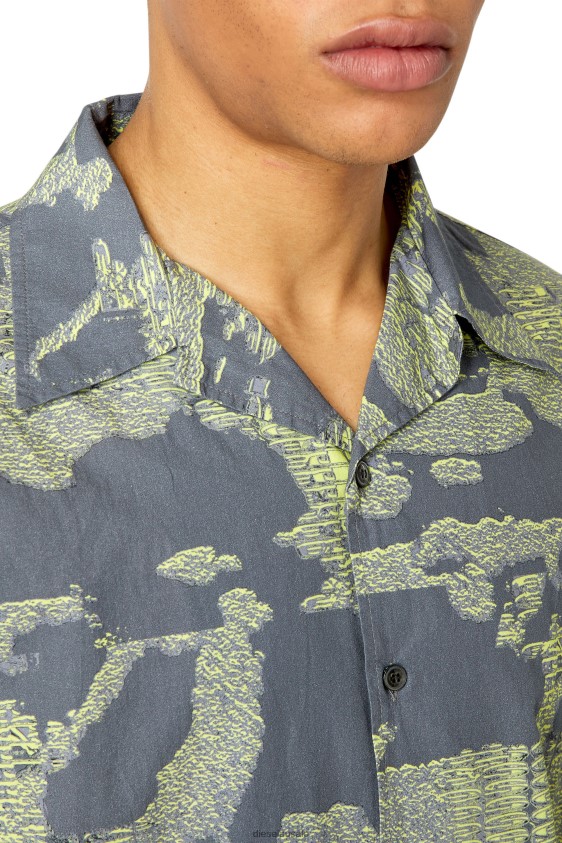 Diesel s-frank-a Apparel Green/Grey Men 2XT44N333