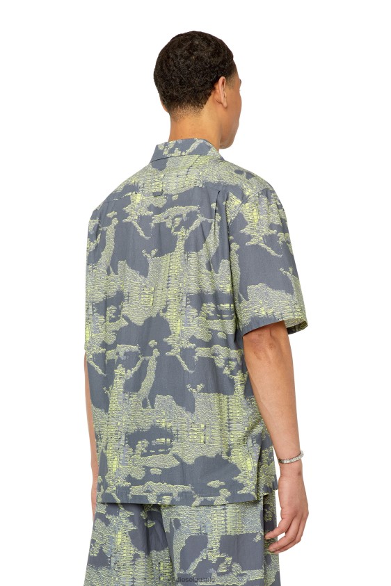 Diesel s-frank-a Apparel Green/Grey Men 2XT44N333
