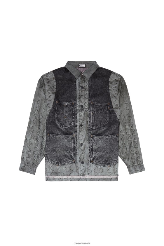 Diesel s-gilliam-vest Apparel Grey Men 2XT44N287